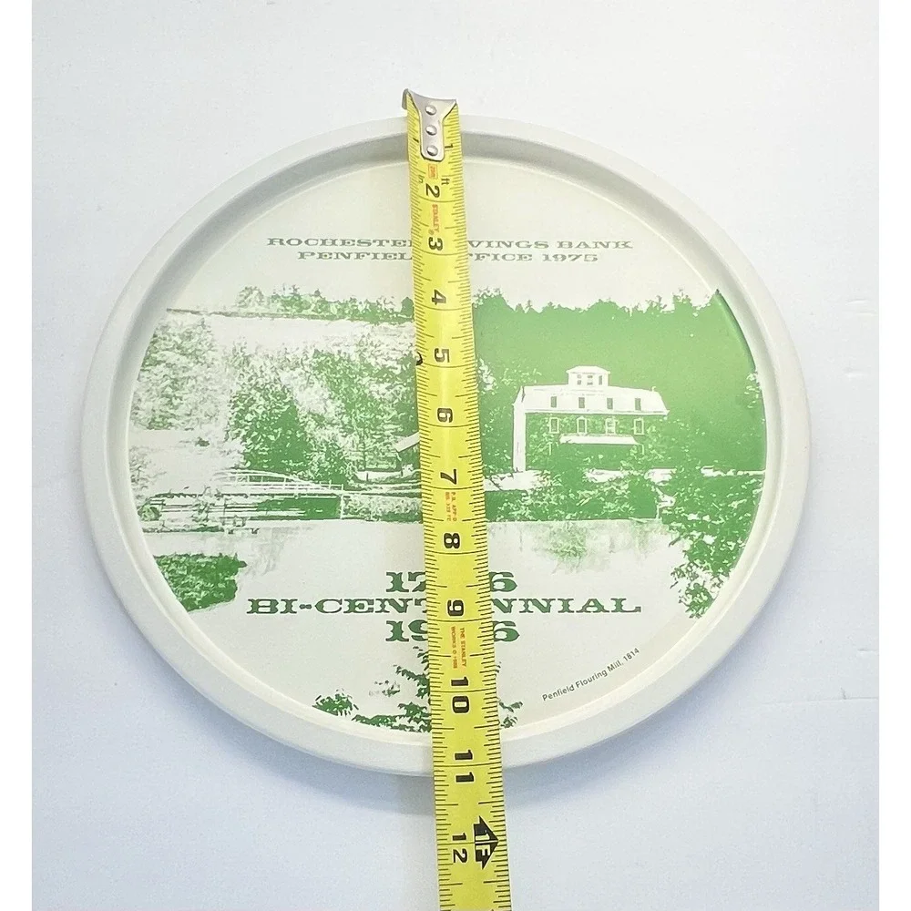 Banks - Rochester Savings Bank Penfield Office 1976 Round Tin Metal Tray